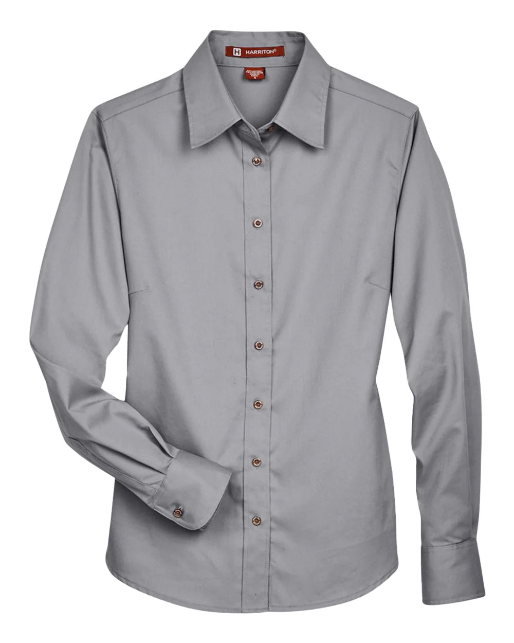 Harriton-M500W-Women's Easy Blend™ Long Sleeve Twill Dress Shirt with Stain-Release - Image 7