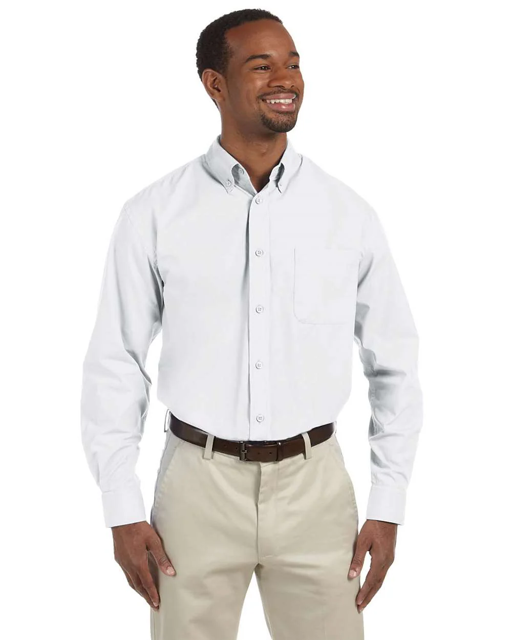 Harriton-M510-Men's Essential Poplin - Image 11