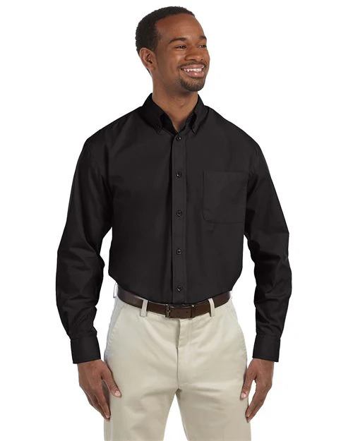 Harriton-M510-Men's Essential Poplin - Image 14