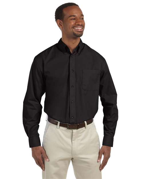 Harriton-M510-Men's Essential Poplin - Image 15