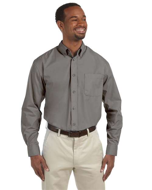 Harriton-M510-Men's Essential Poplin - Image 18