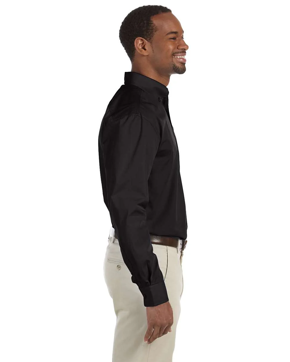 Harriton-M510-Men's Essential Poplin - Image 2