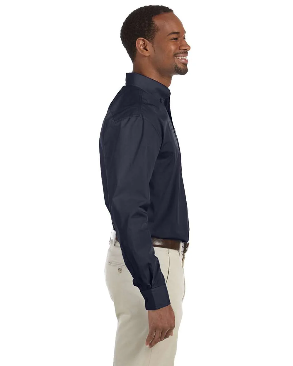 Harriton-M510-Men's Essential Poplin - Image 9