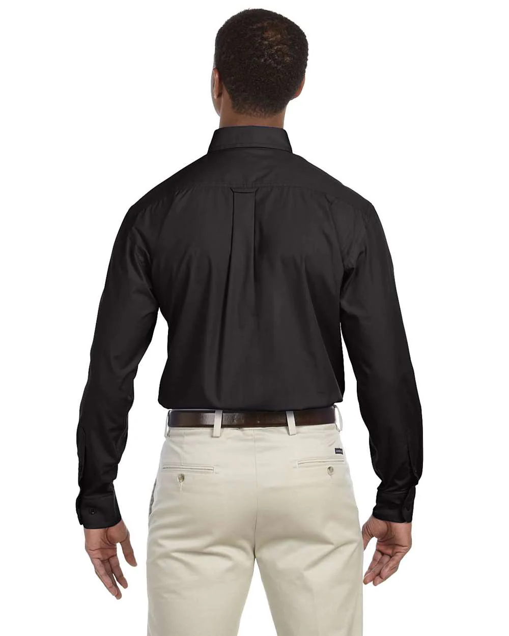 Harriton-M510T-Men's Tall Essential Poplin - Image 3