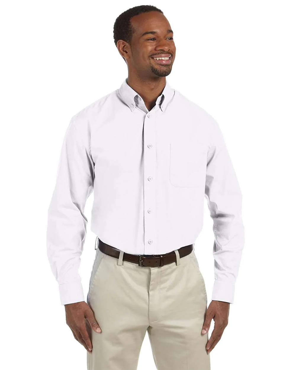 Harriton-M510T-Men's Tall Essential Poplin - Image 8
