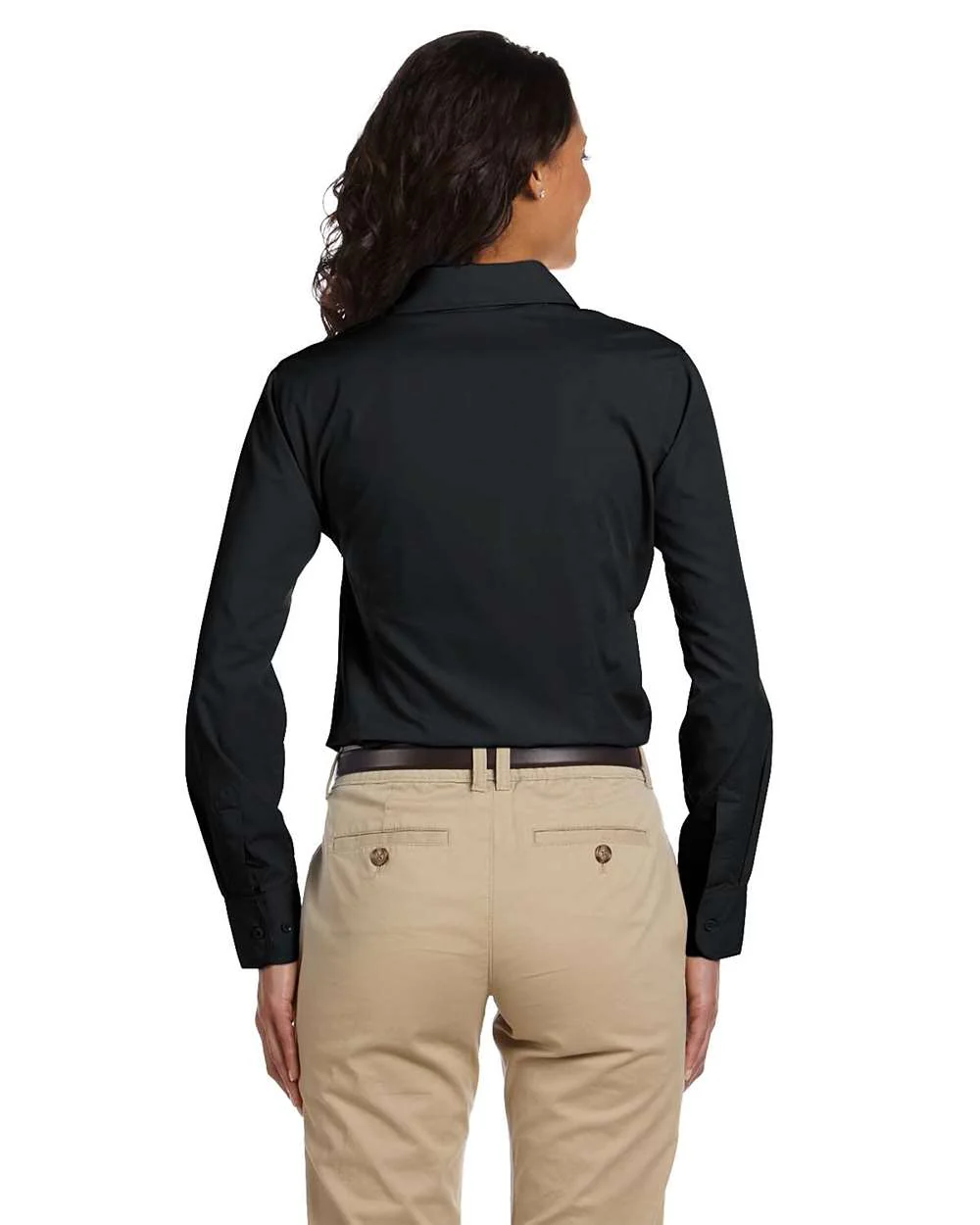 Harriton-M510W-Women's Essential Poplin - Image 3