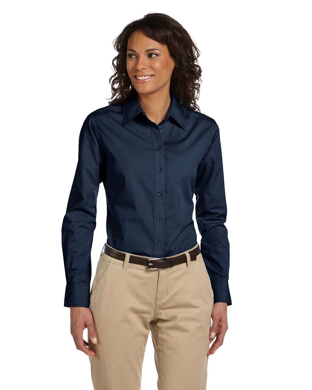 Harriton-M510W-Women's Essential Poplin - Image 8