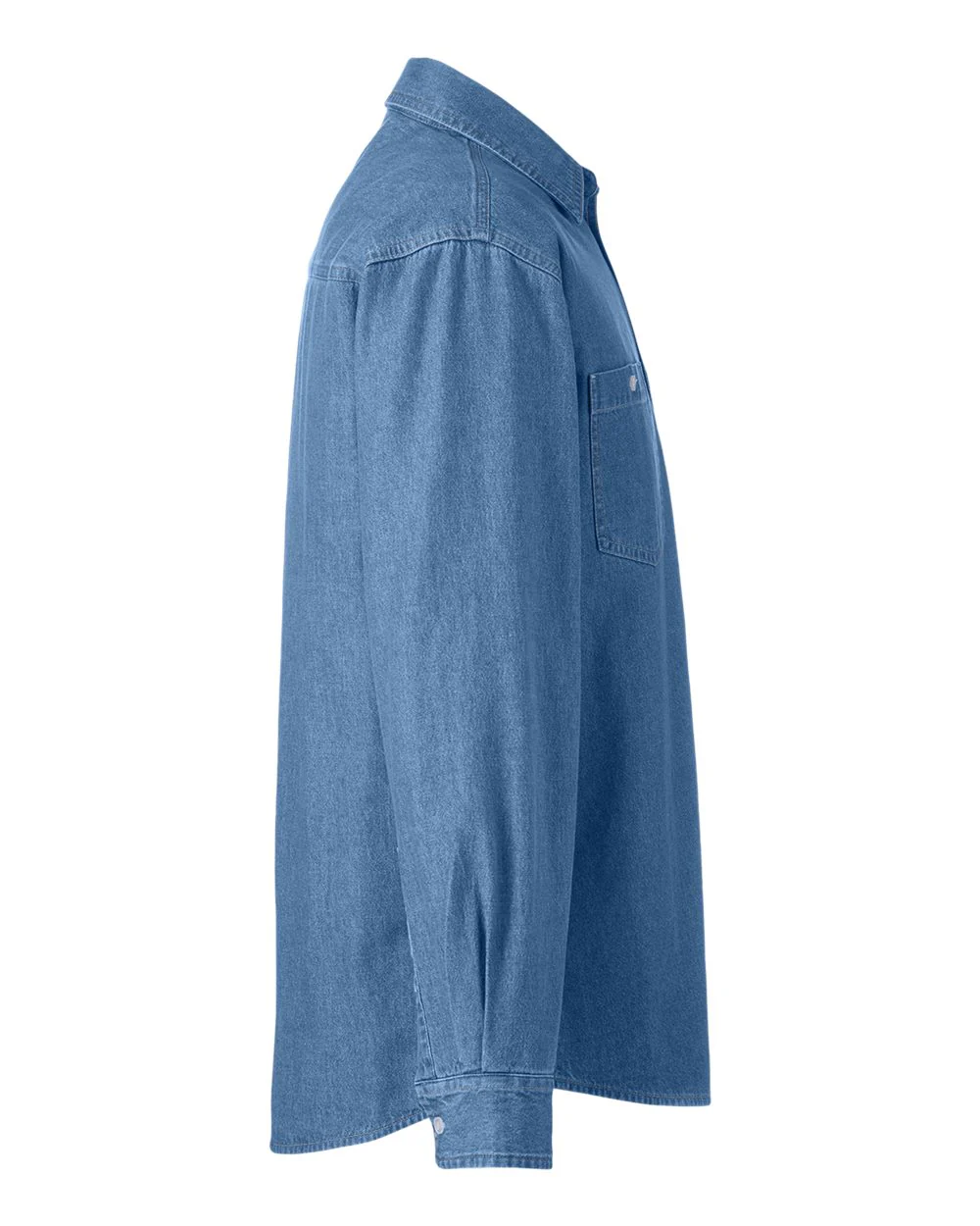 Harriton-M540-Unisex Denim Shirt Jacket - Image 10