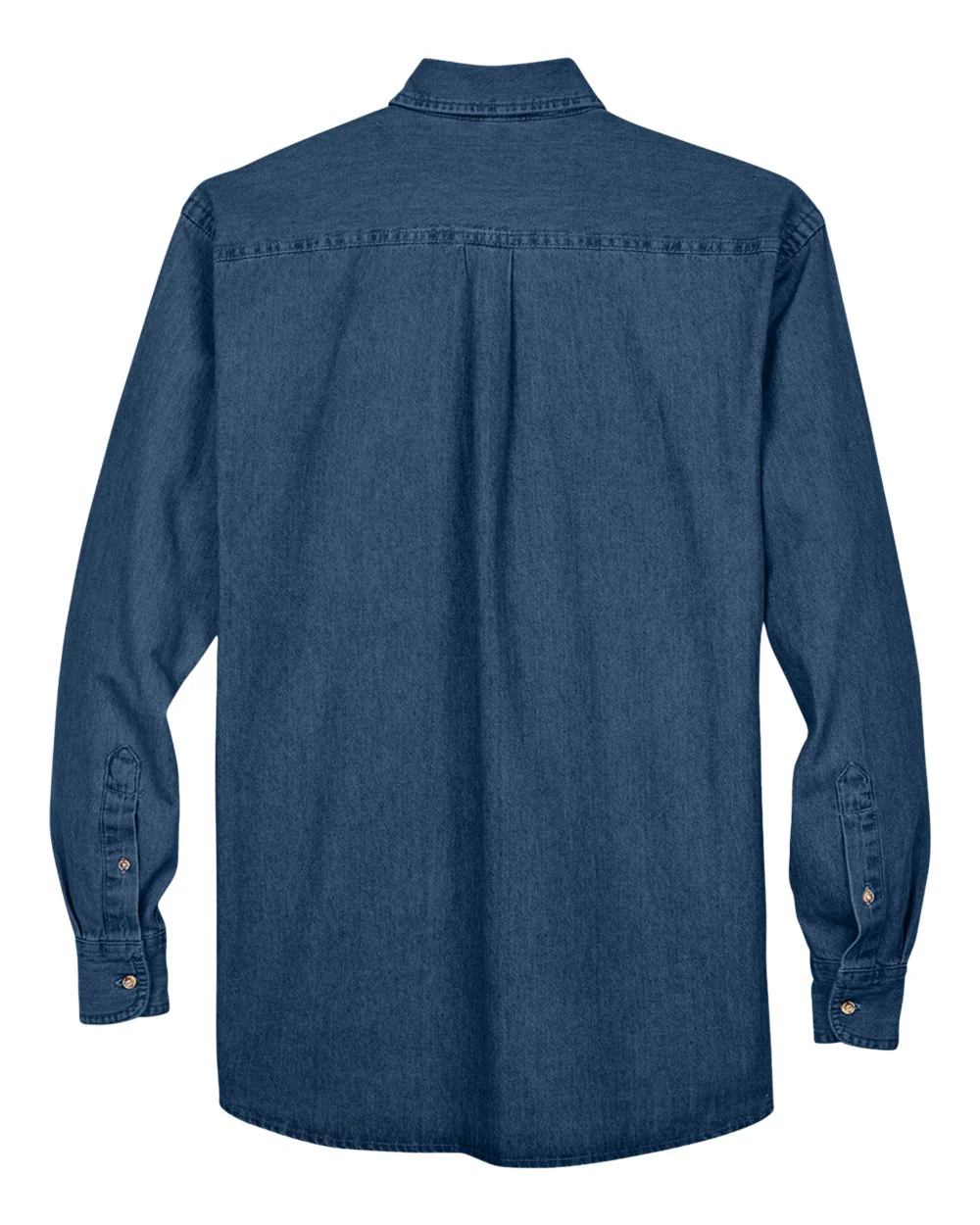 Harriton-M550-Men's Long Sleeve Denim Shirt - Image 2