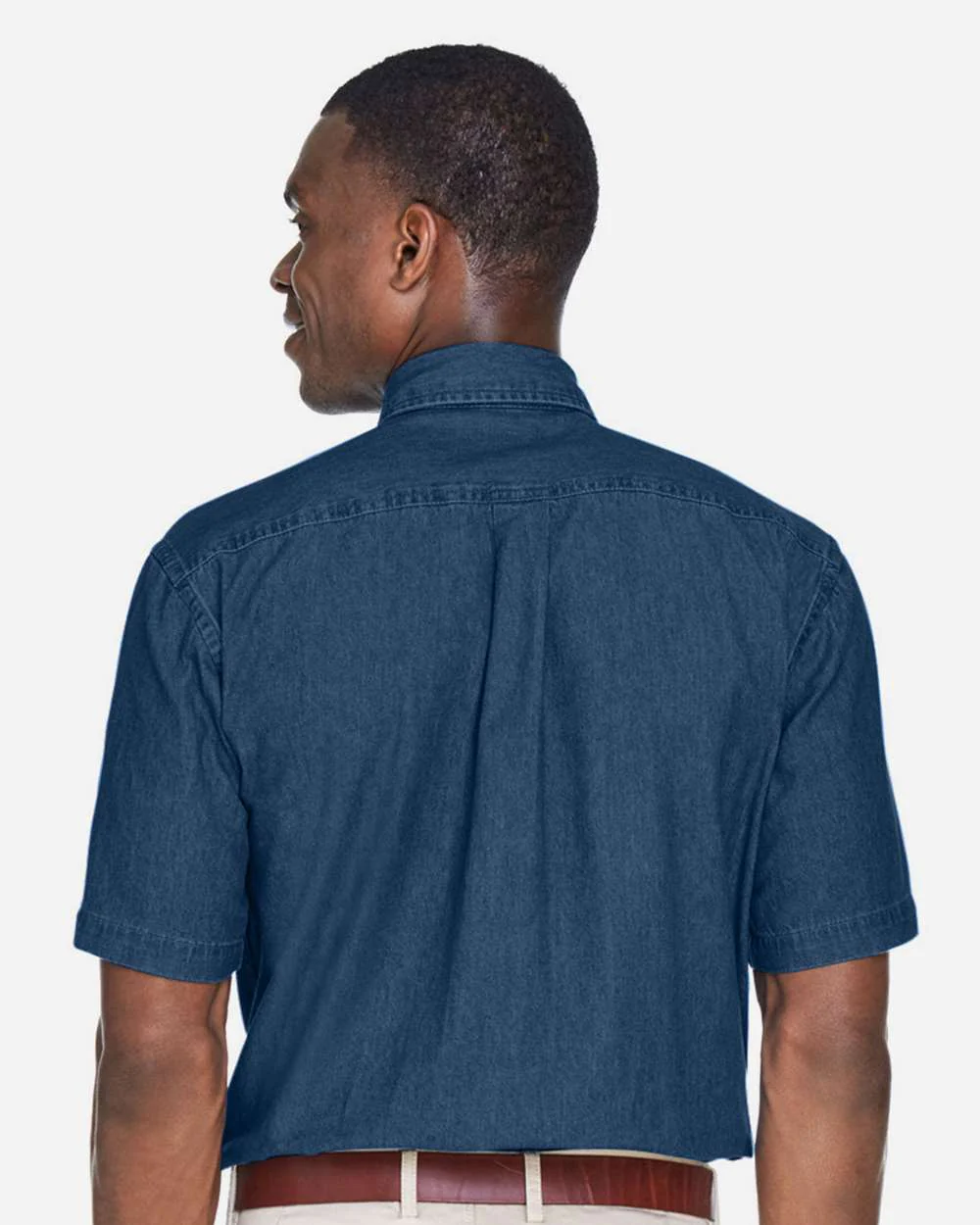 Harriton-M550S-Men's Denim Shirt - Image 5