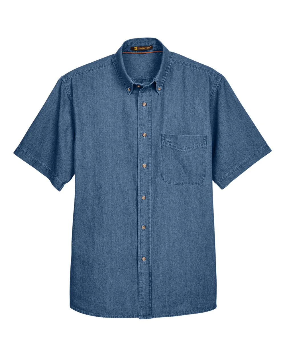 Harriton-M550S-Men's Denim Shirt - Image 7