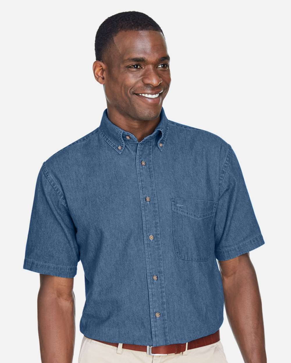 Harriton-M550S-Men's Denim Shirt - Image 9