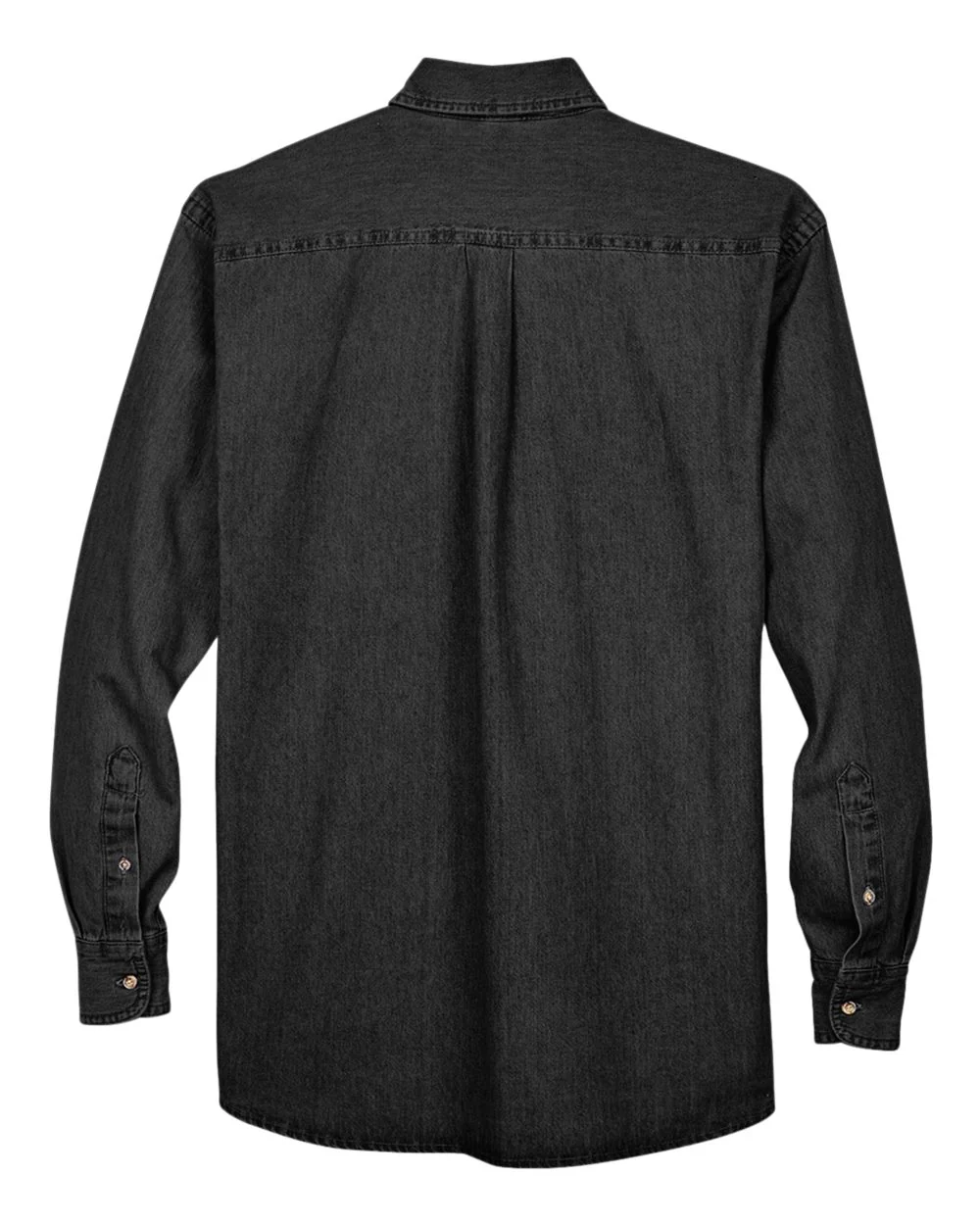 Harriton-M550T-Men's Tall Long Sleeve Denim Shirt - Image 13