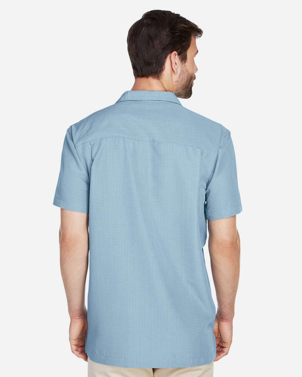 Harriton-M560-Men's Barbados Textured Camp Shirt - Image 11