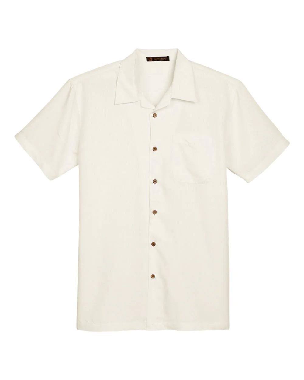 Harriton-M560-Men's Barbados Textured Camp Shirt - Image 12