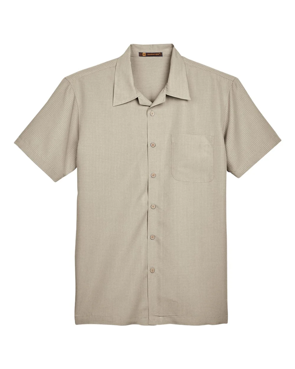 Harriton-M560-Men's Barbados Textured Camp Shirt - Image 17