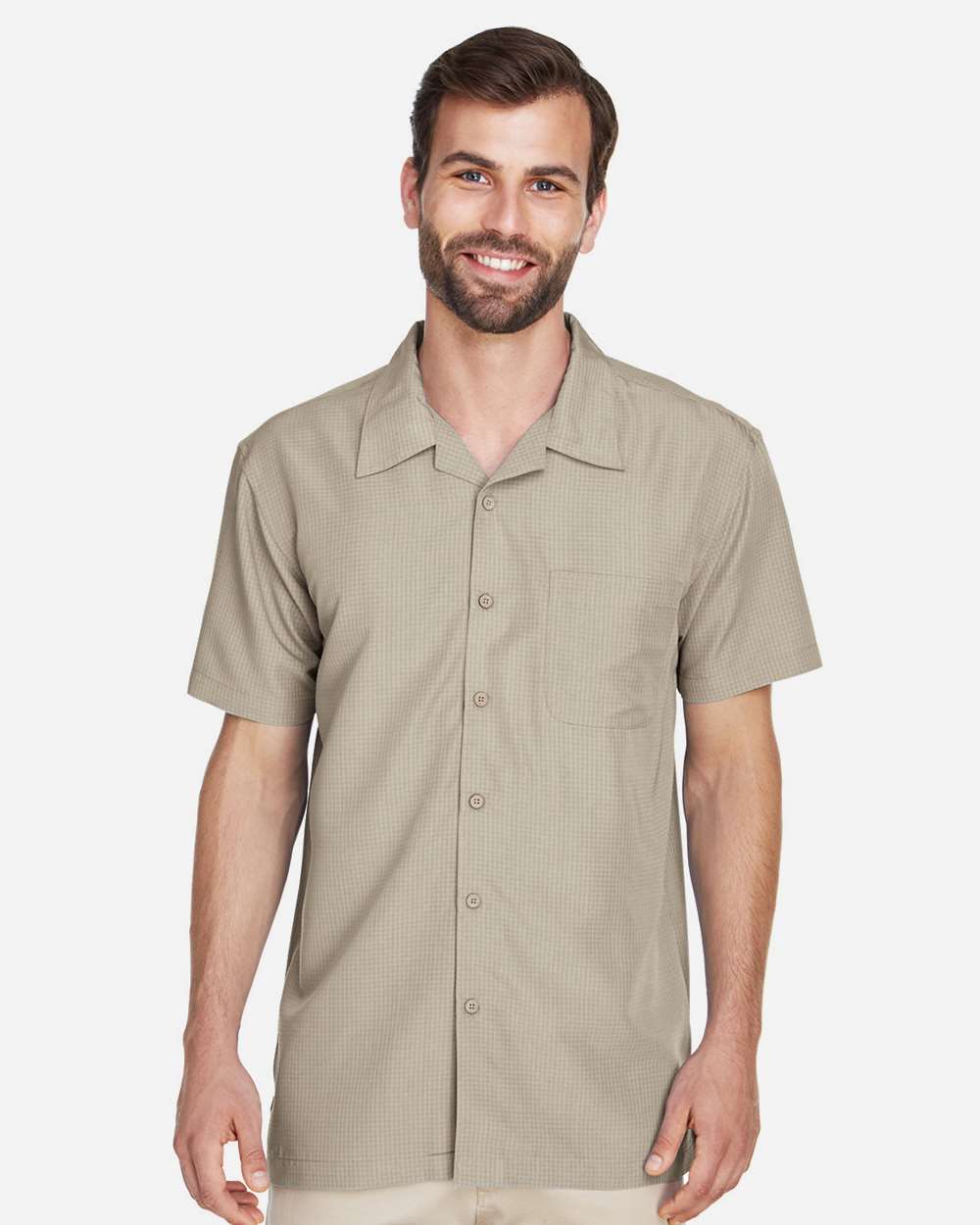 Harriton-M560-Men's Barbados Textured Camp Shirt - Image 19