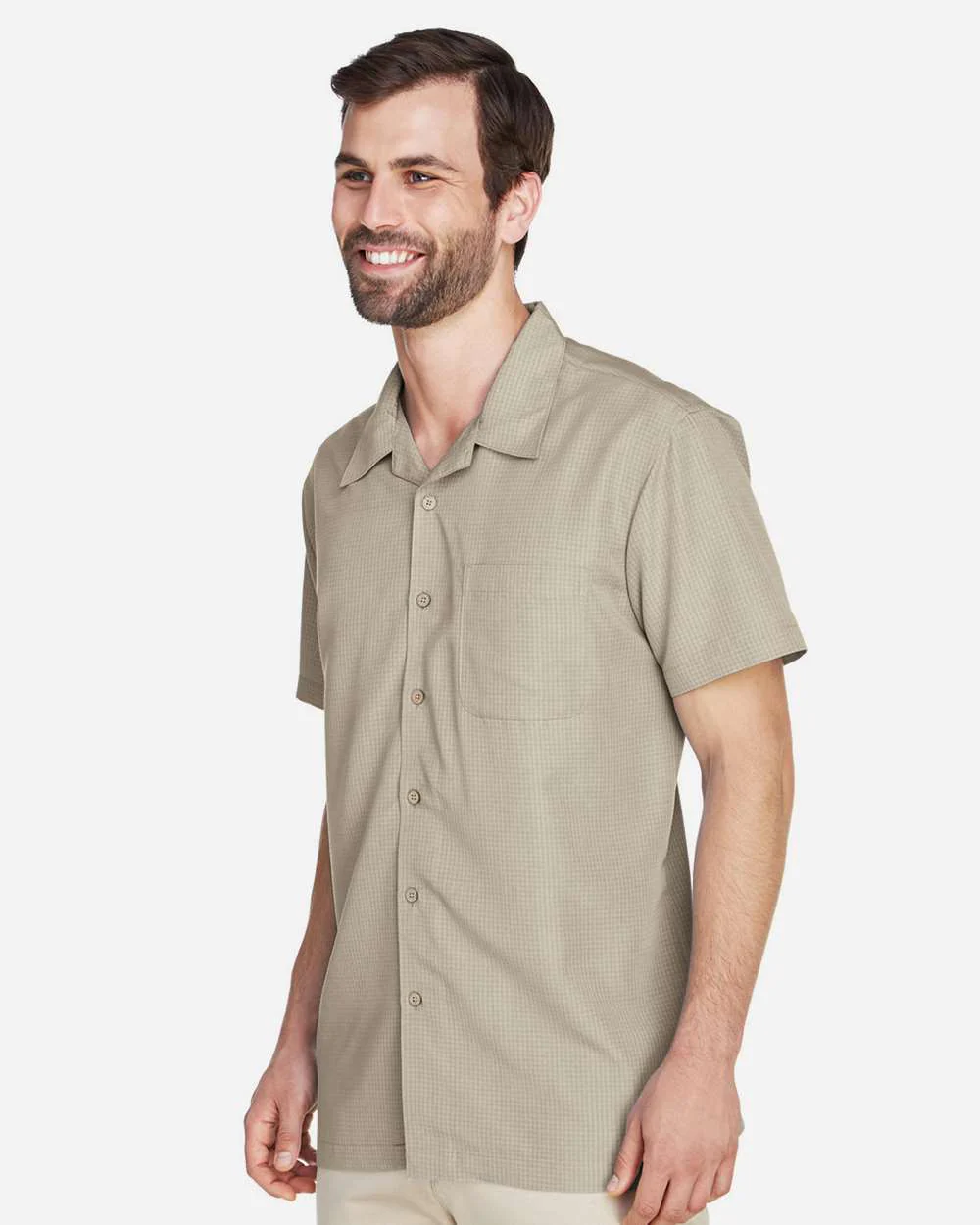 Harriton-M560-Men's Barbados Textured Camp Shirt - Image 20