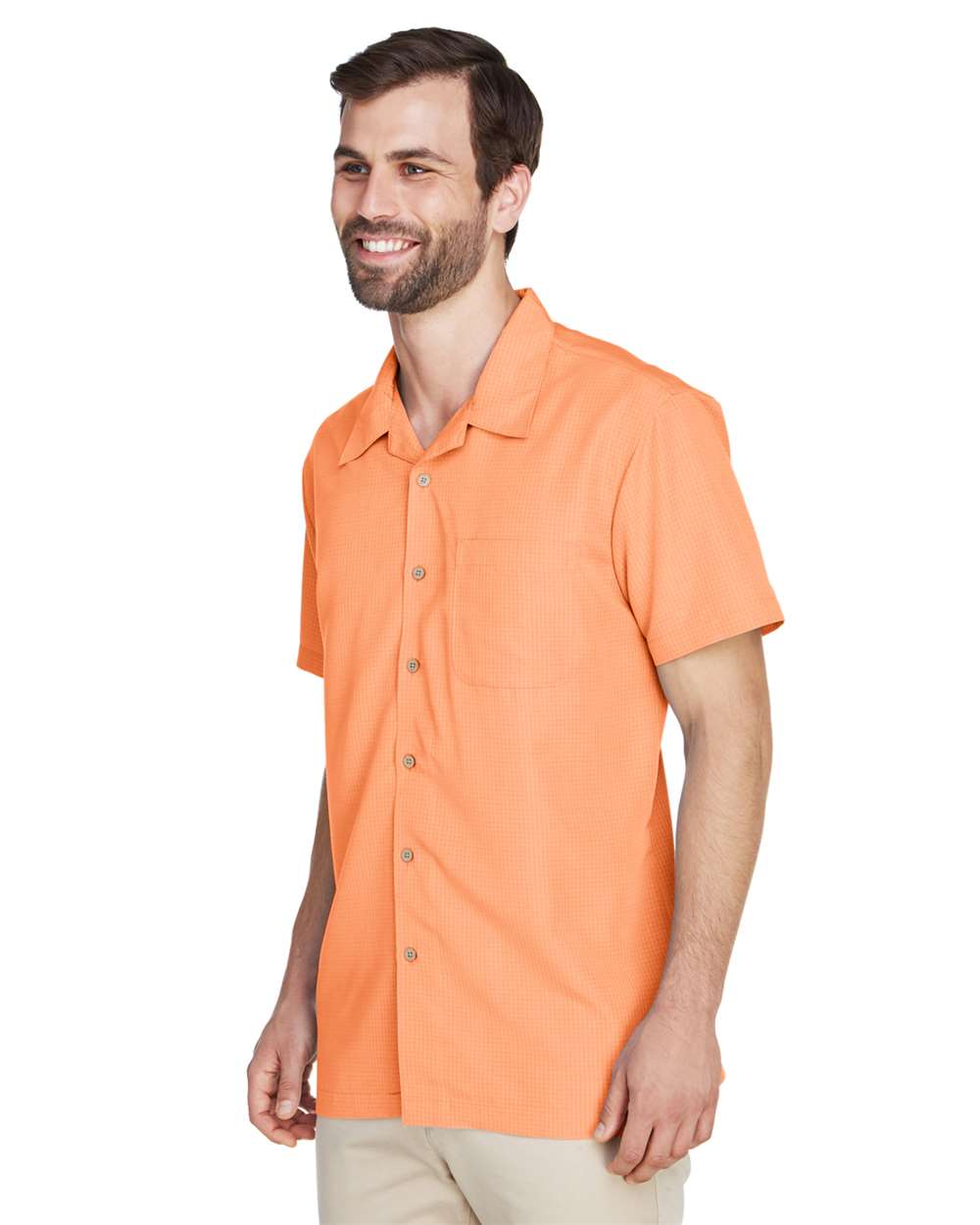 Harriton-M560-Men's Barbados Textured Camp Shirt - Image 30