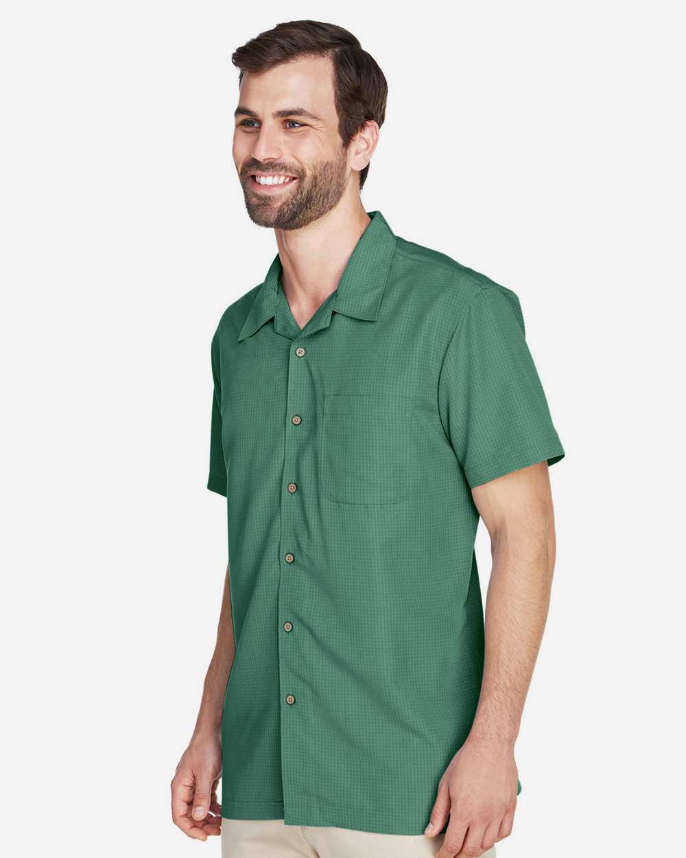 Harriton-M560-Men's Barbados Textured Camp Shirt - Image 35