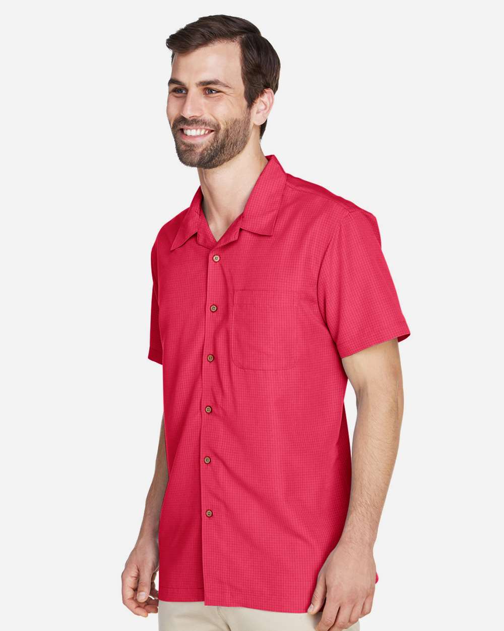 Harriton-M560-Men's Barbados Textured Camp Shirt - Image 40