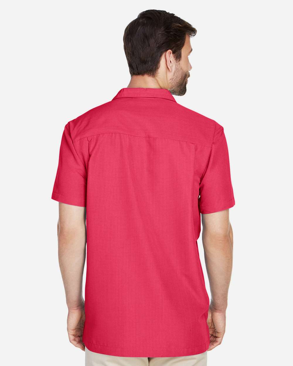 Harriton-M560-Men's Barbados Textured Camp Shirt - Image 41