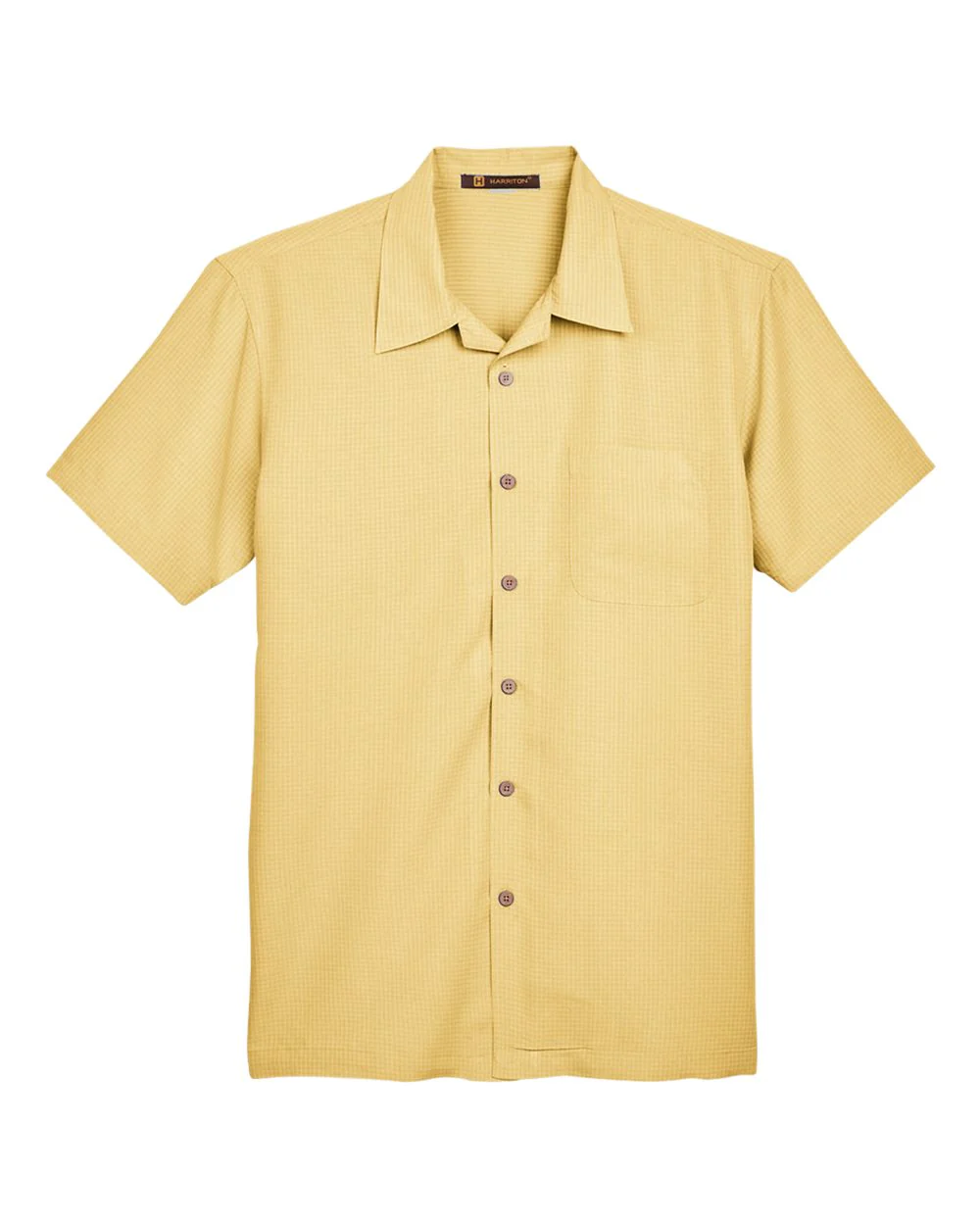 Harriton-M560-Men's Barbados Textured Camp Shirt - Image 42