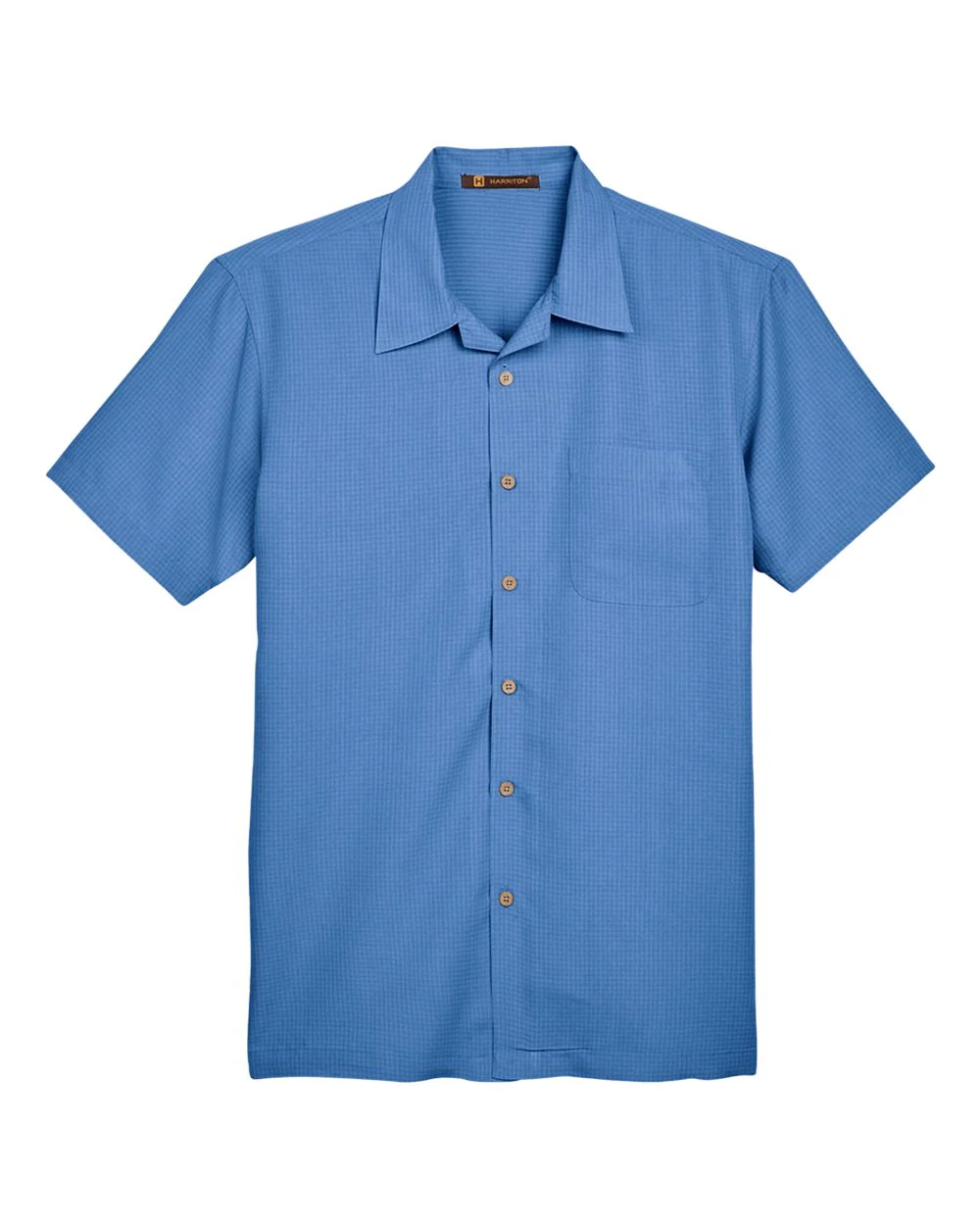 Harriton-M560-Men's Barbados Textured Camp Shirt - Image 47