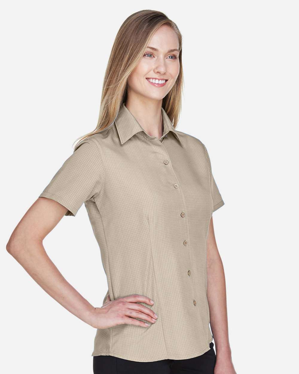 Harriton-M560W-Women's Barbados Textured Camp Shirt - Image 20