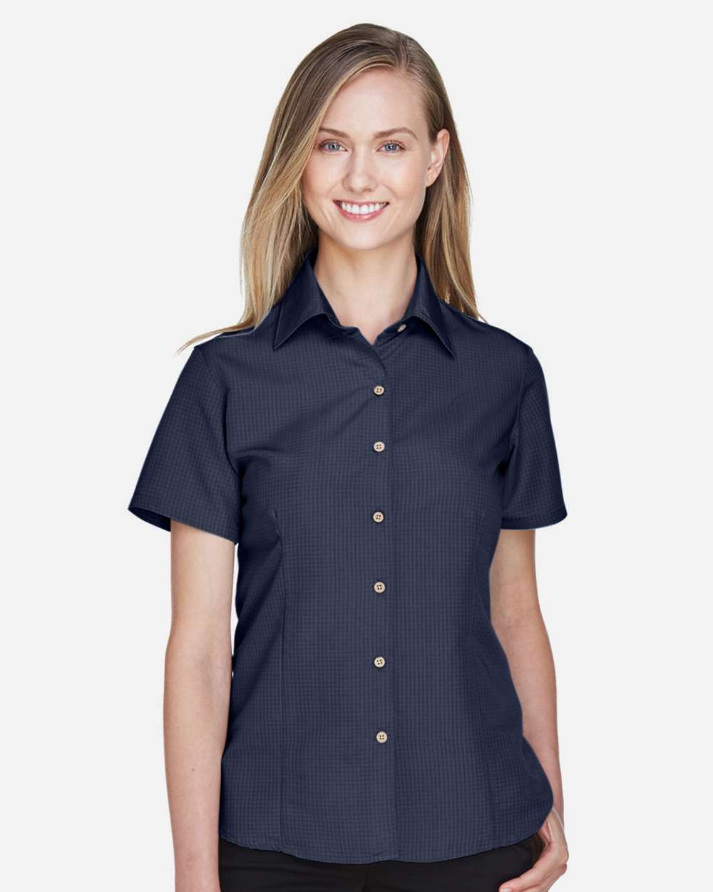 Harriton-M560W-Women's Barbados Textured Camp Shirt - Image 24