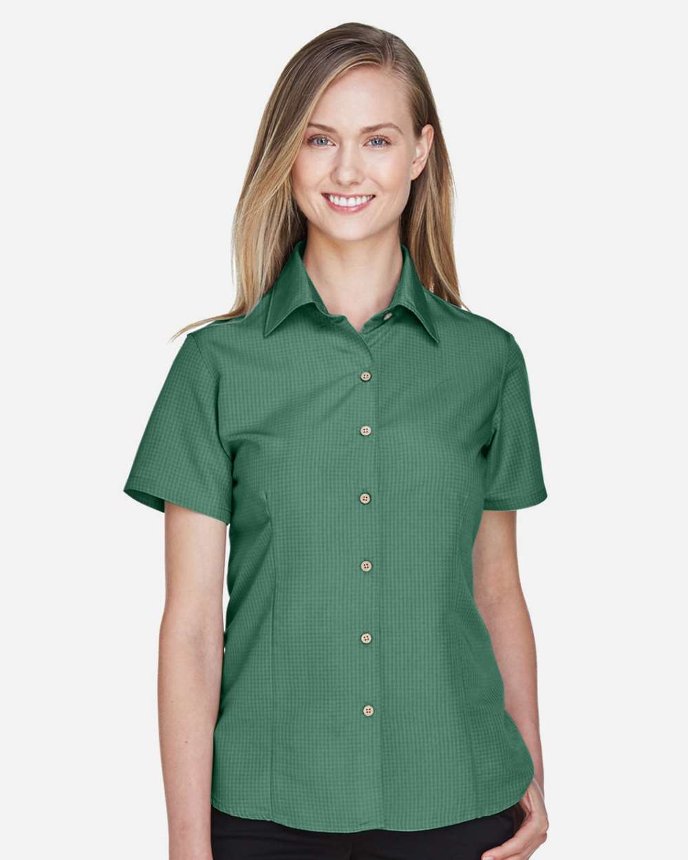 Harriton-M560W-Women's Barbados Textured Camp Shirt - Image 34