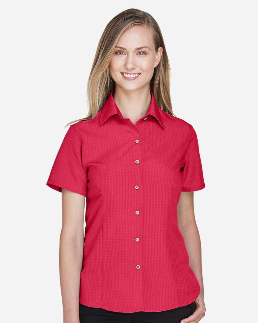 Harriton-M560W-Women's Barbados Textured Camp Shirt - Image 39