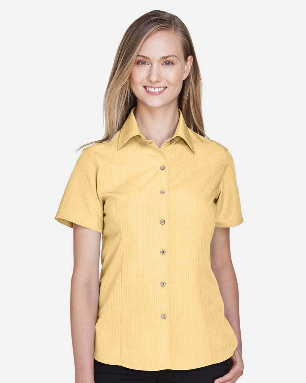 Harriton-M560W-Women's Barbados Textured Camp Shirt - Image 44