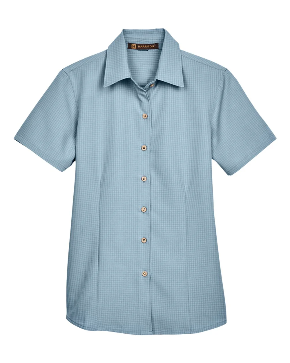 Harriton-M560W-Women's Barbados Textured Camp Shirt - Image 7