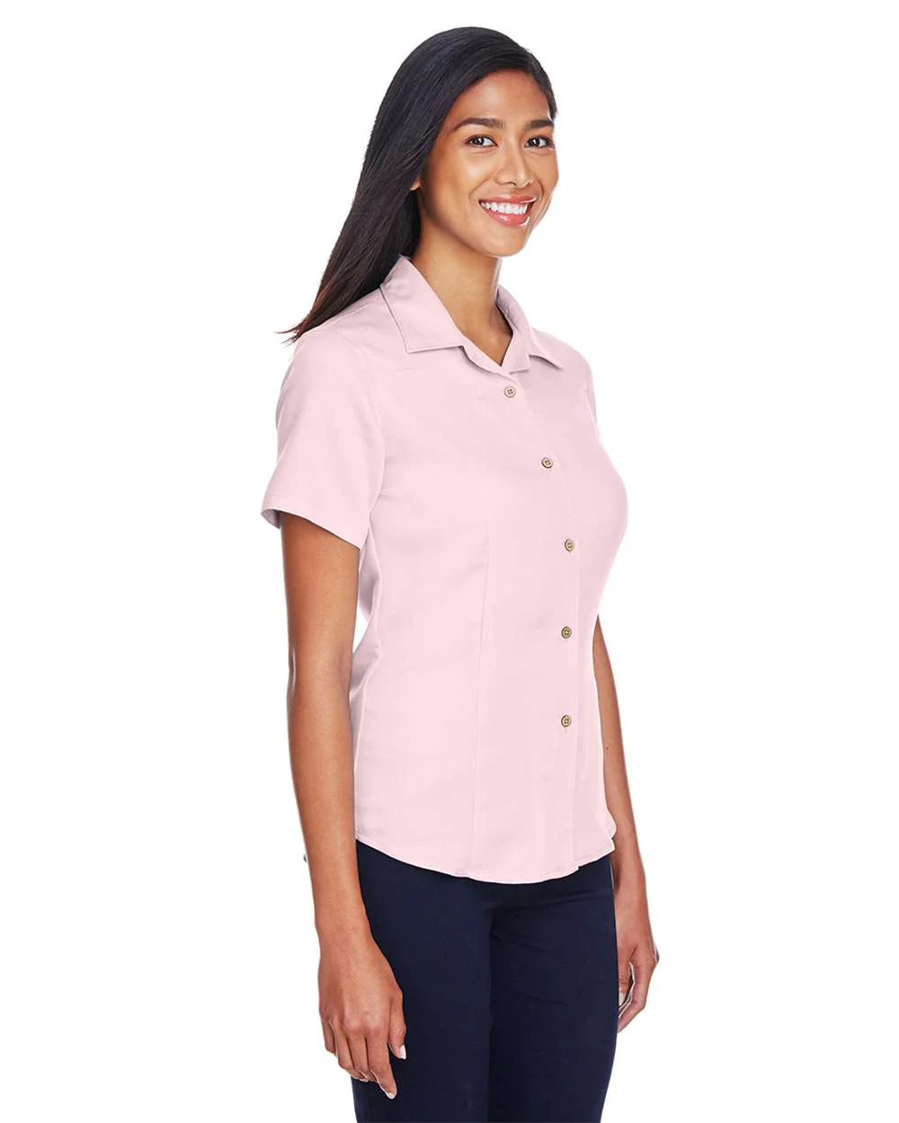 Harriton-M570W-Women's Bahama Cord Camp Shirt - Image 10