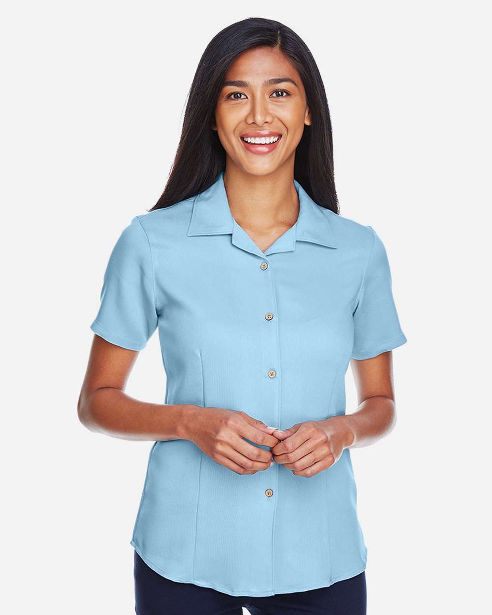 Harriton-M570W-Women's Bahama Cord Camp Shirt - Image 14