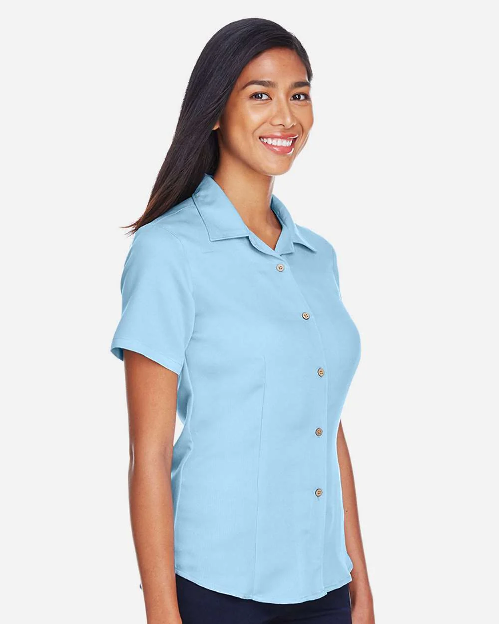 Harriton-M570W-Women's Bahama Cord Camp Shirt - Image 15