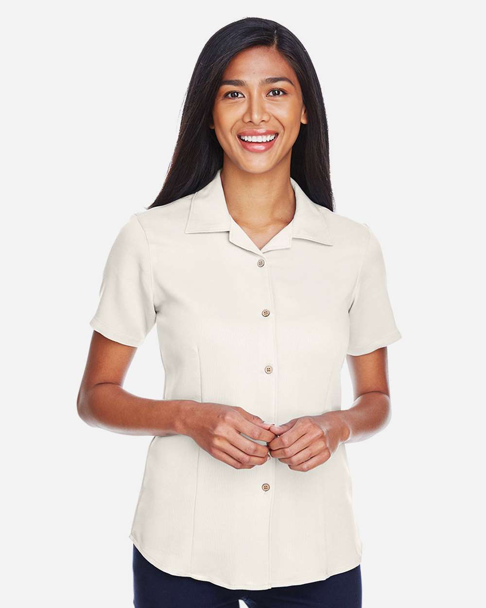 Harriton-M570W-Women's Bahama Cord Camp Shirt - Image 19