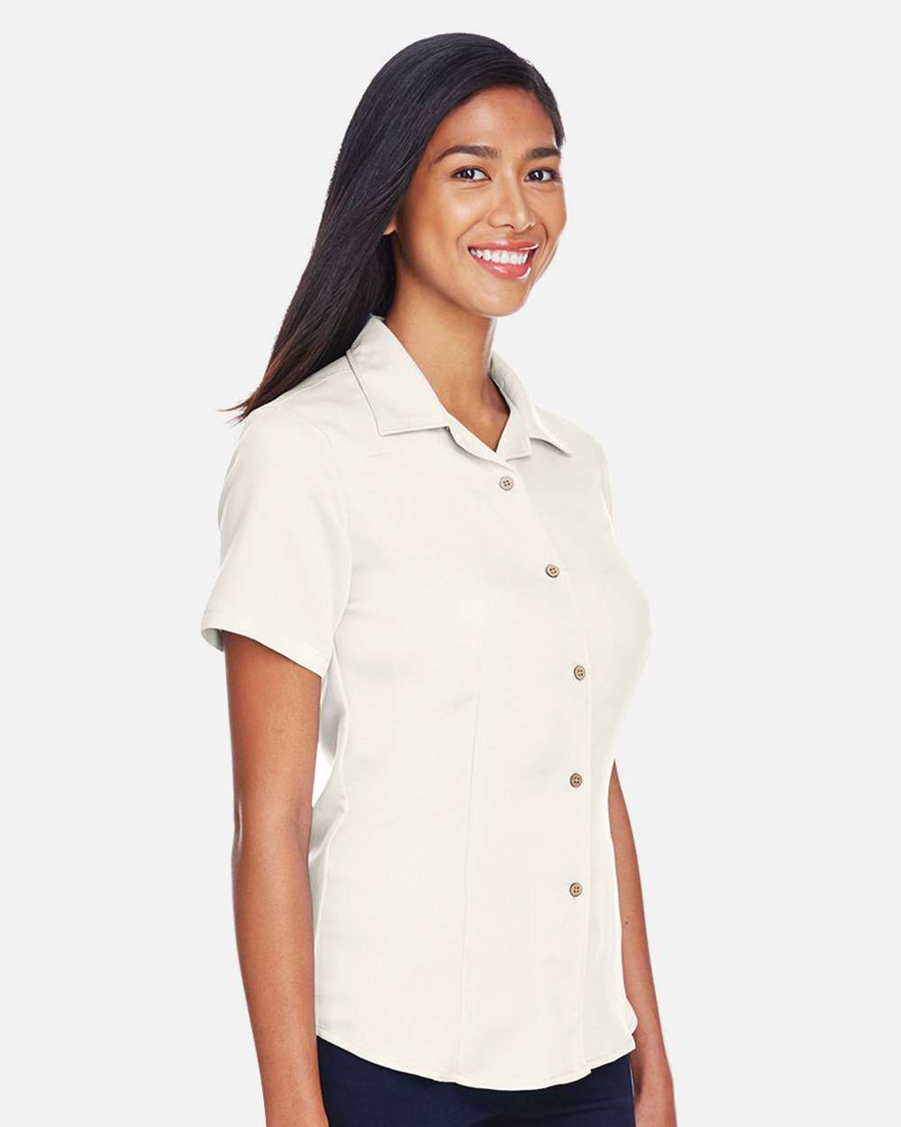 Harriton-M570W-Women's Bahama Cord Camp Shirt - Image 20