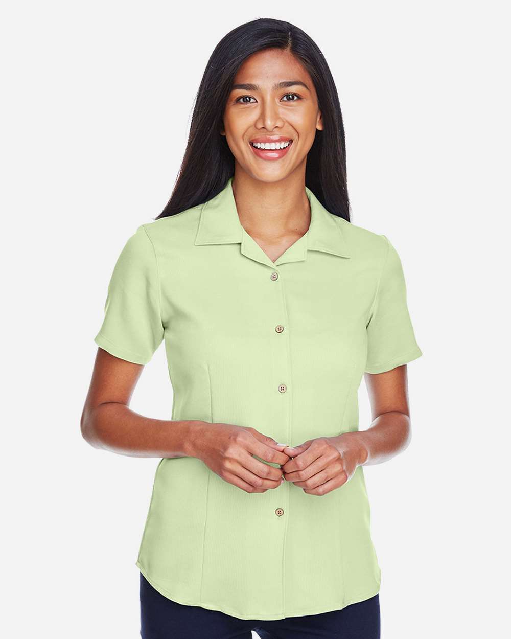 Harriton-M570W-Women's Bahama Cord Camp Shirt - Image 24