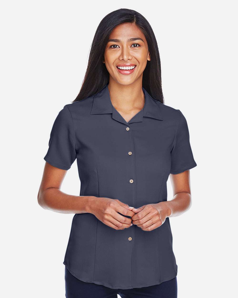 Harriton-M570W-Women's Bahama Cord Camp Shirt - Image 29