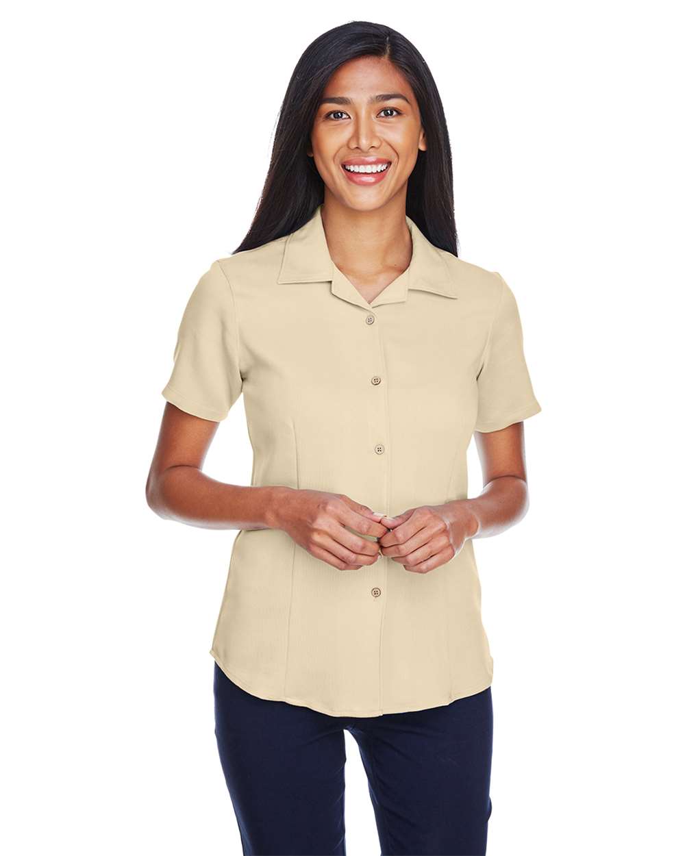 Harriton-M570W-Women's Bahama Cord Camp Shirt - Image 34