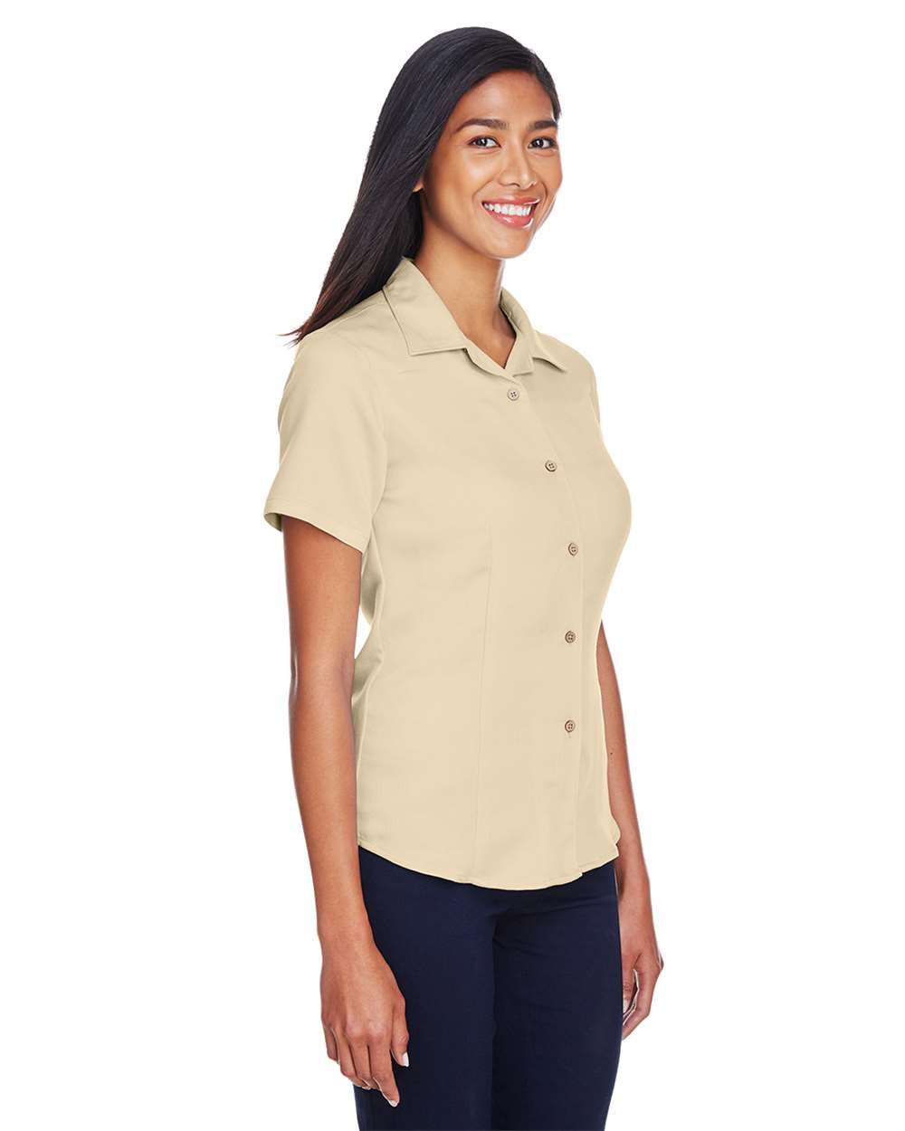Harriton-M570W-Women's Bahama Cord Camp Shirt - Image 35
