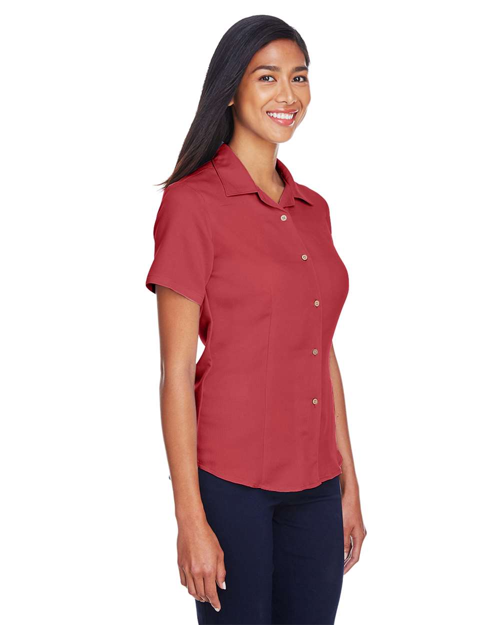 Harriton-M570W-Women's Bahama Cord Camp Shirt - Image 40