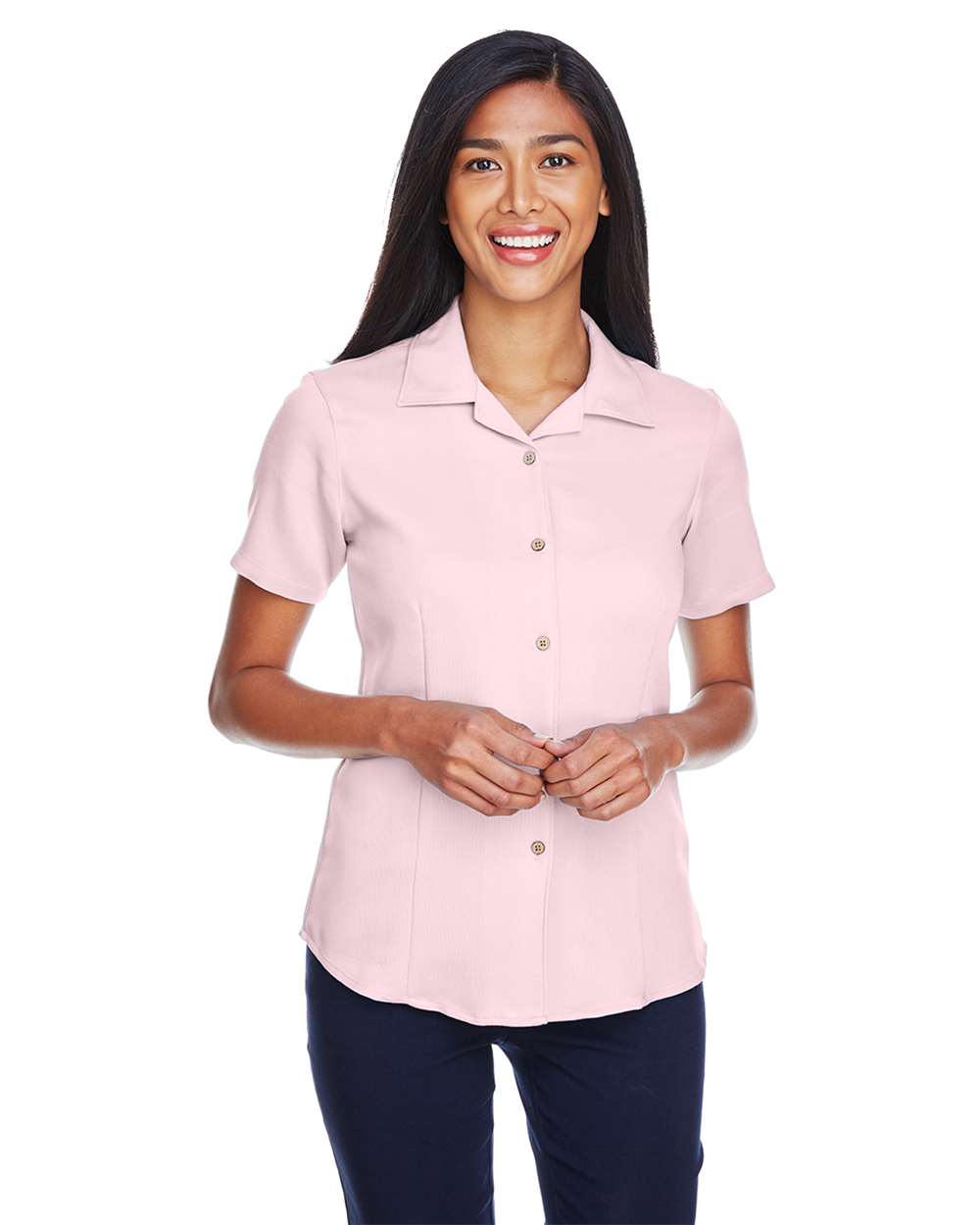 Harriton-M570W-Women's Bahama Cord Camp Shirt - Image 9