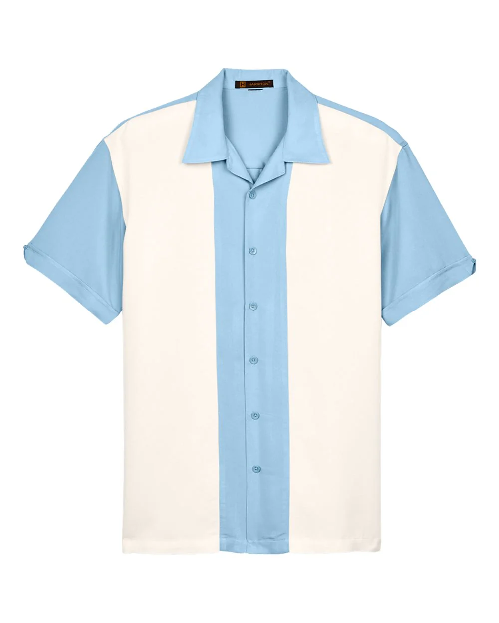 Harriton-M575-Men's Two-Tone Camp Shirt - Image 7