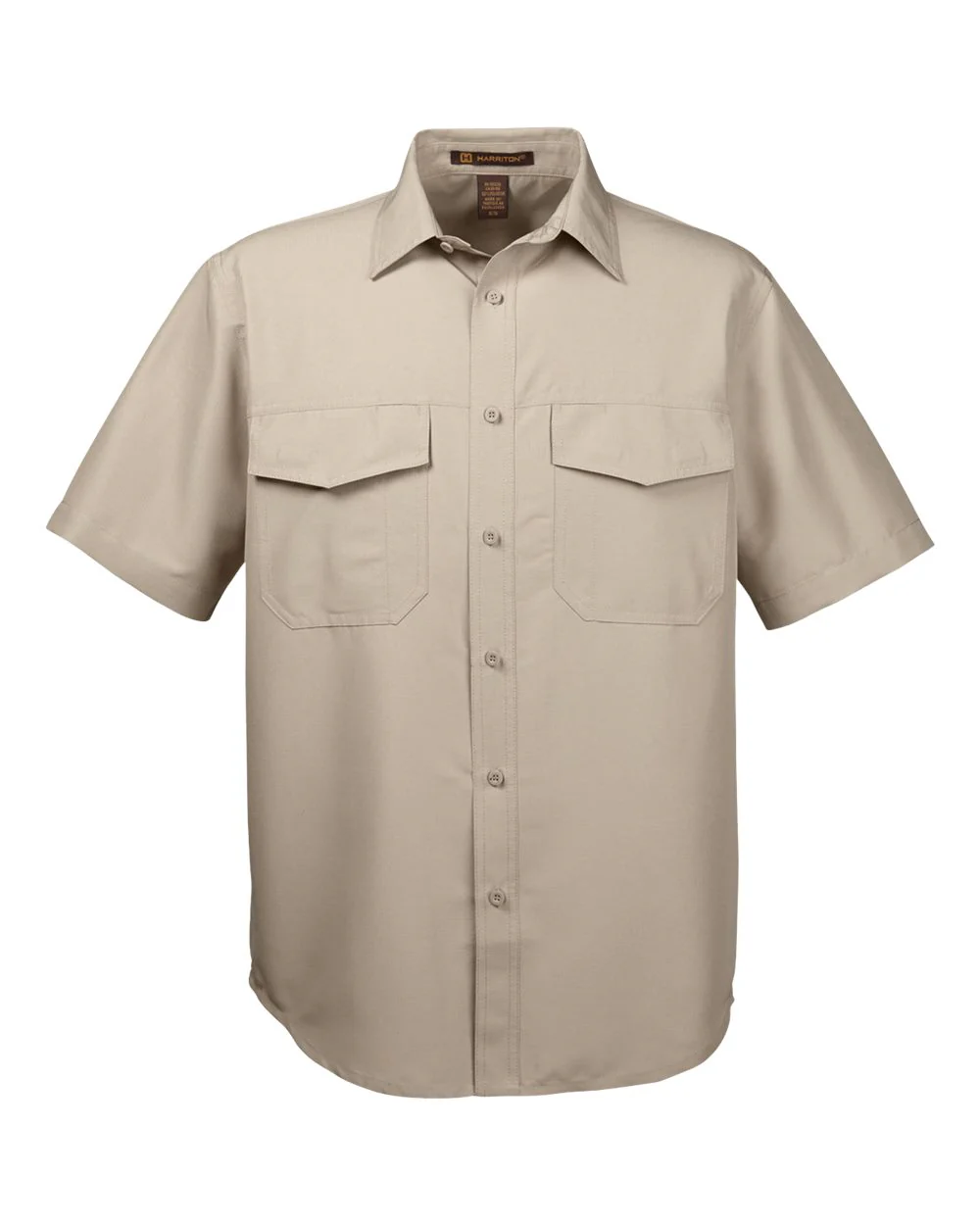 Harriton-M580-Men's Key West Short Sleeve Performance Staff Shirt - Image 14