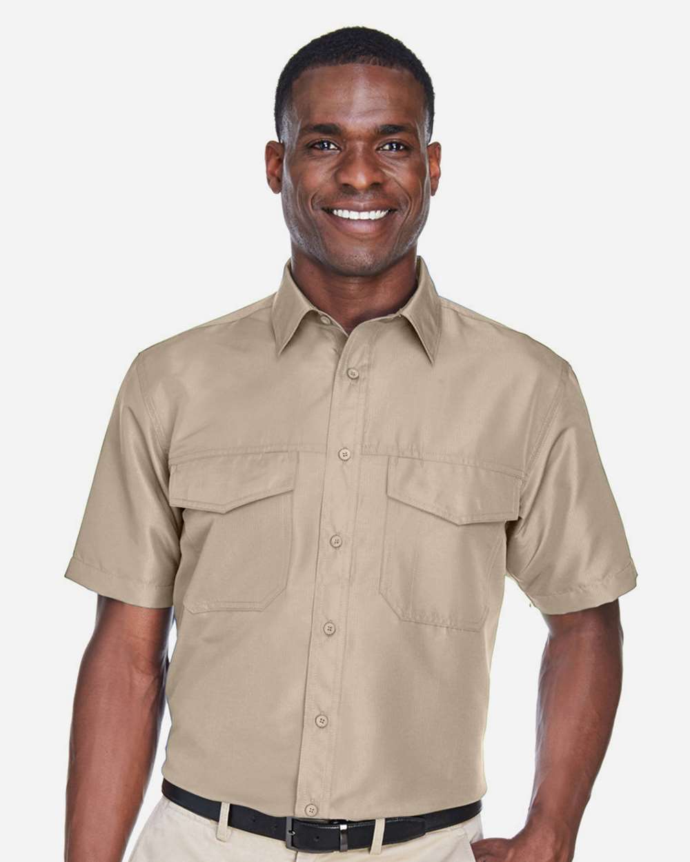 Harriton-M580-Men's Key West Short Sleeve Performance Staff Shirt - Image 15