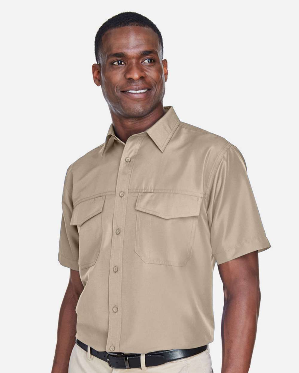 Harriton-M580-Men's Key West Short Sleeve Performance Staff Shirt - Image 16