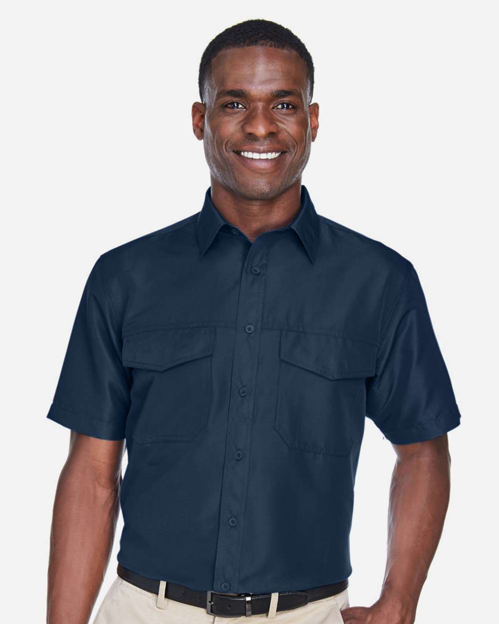 Harriton-M580-Men's Key West Short Sleeve Performance Staff Shirt - Image 19